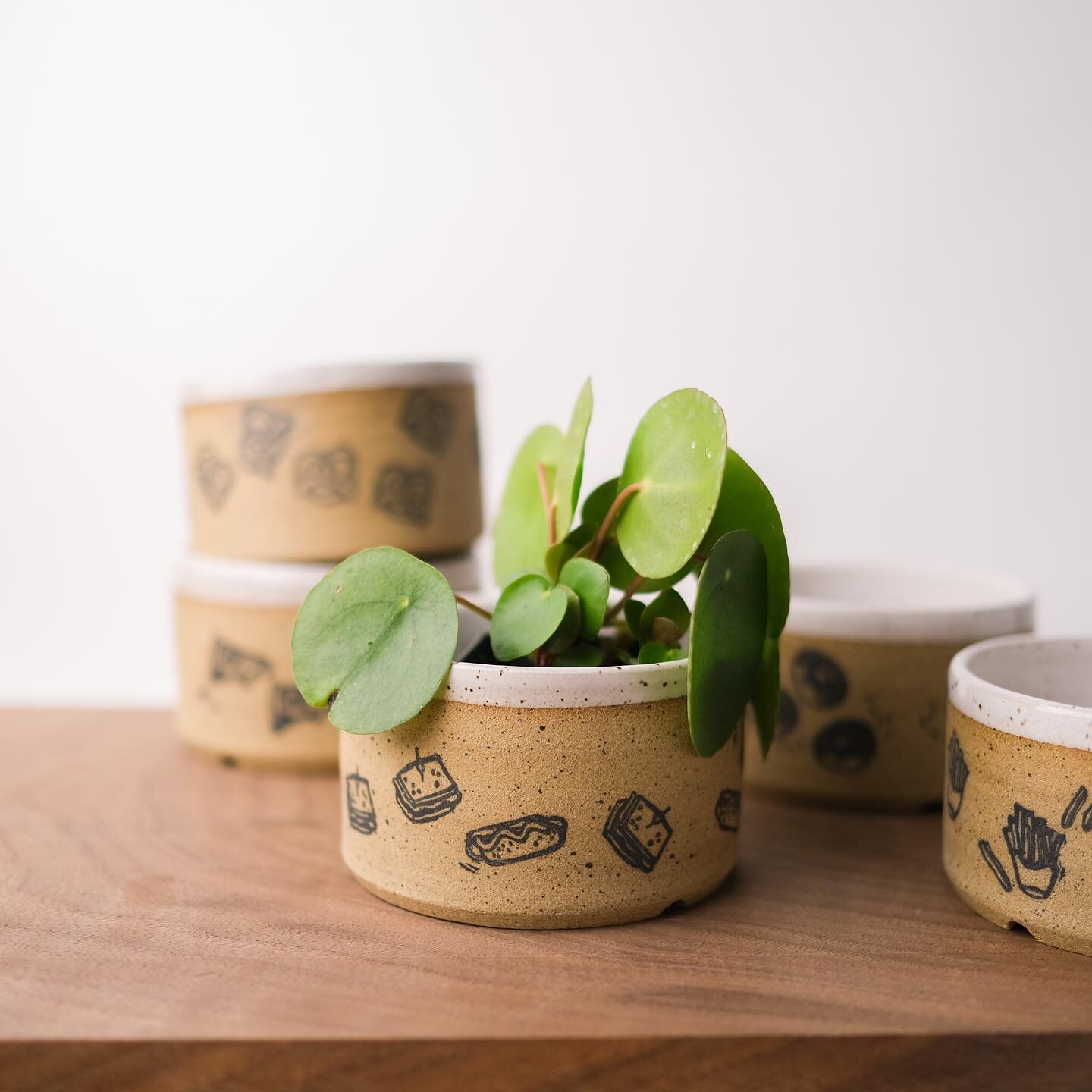 Pushing a small update onto the etsy shop, includes this batch of test doodle pots 🌿

#potterymaking #陶瓷 #handmadeceramics #手作 #makers #陶藝 #陶芸 #ceramicdesign #potterydesign #etsyshop #pileapeperomioides #pilea #ceramicplanter