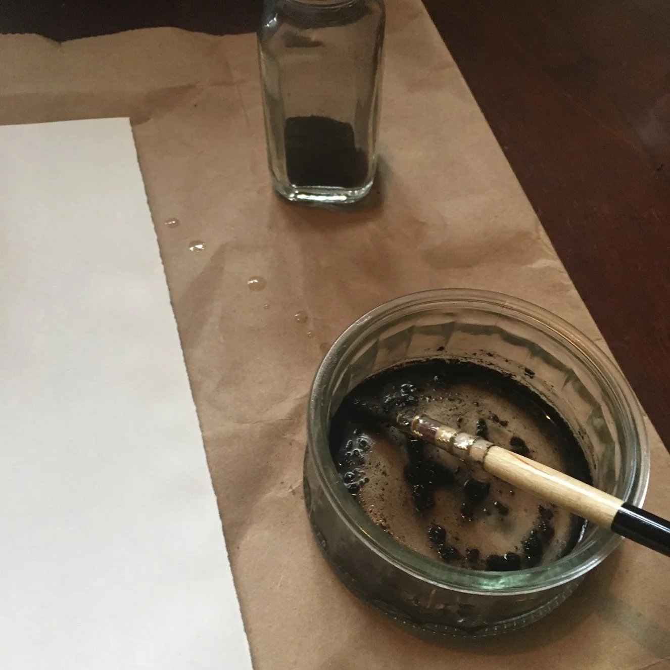 creating sigils with conductive rosemary ash ink