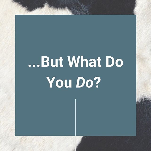 &quot;What the heck do you do?&quot;⠀
⠀
Kind of a weird question, I know, but it's something that has come up a lot for me lately, both in my client work, and in the private mastermind I'm part of. ⠀
⠀
I work with so many talented health and wellness