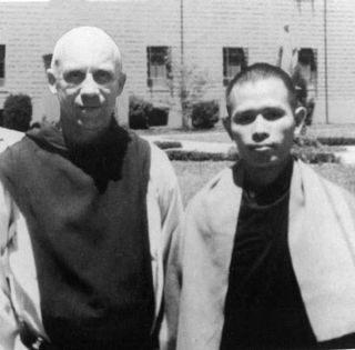 (Photo: Unknown) Thich Nhat Hahn and Thomas Merton