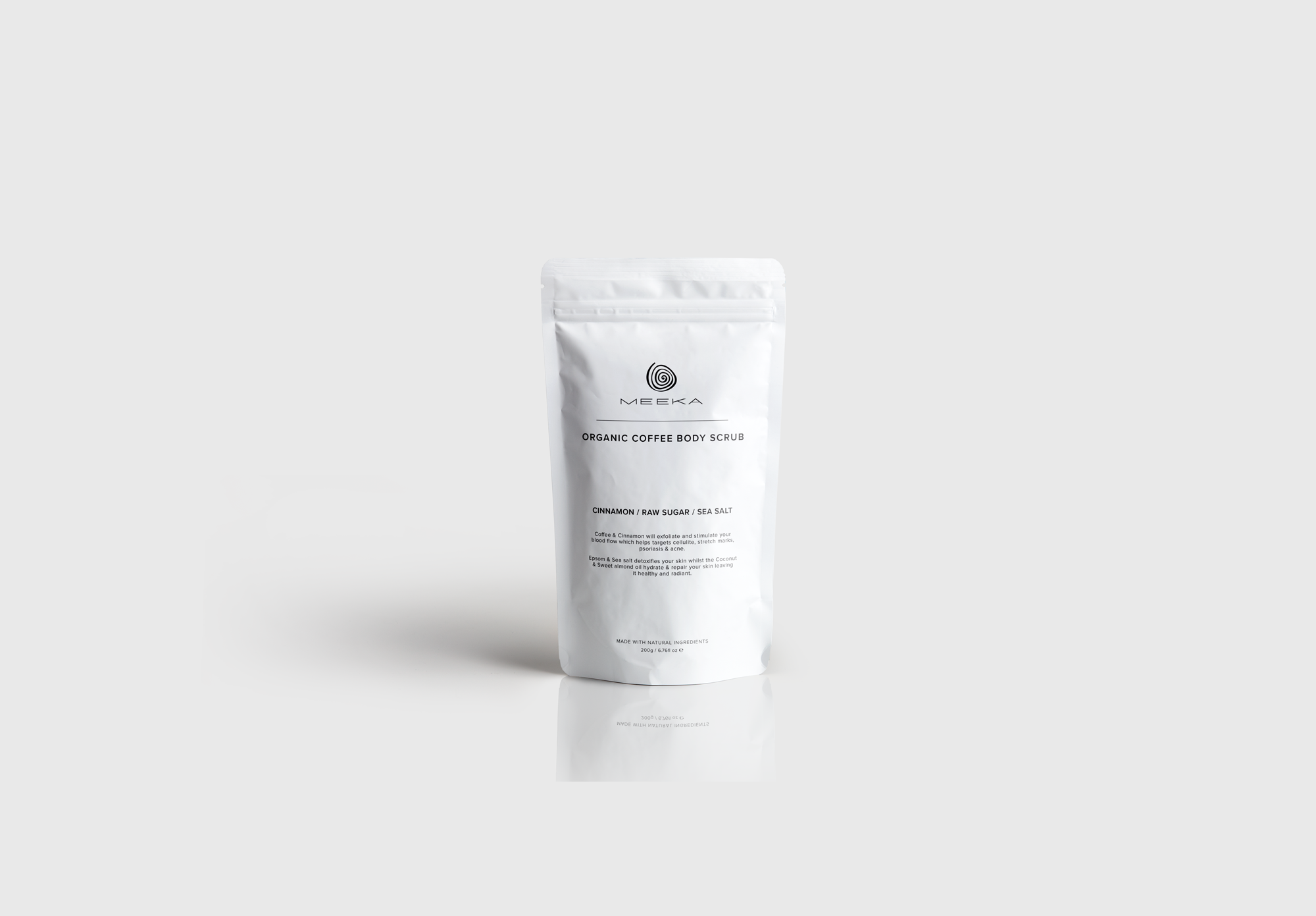 Body scrub packaging design, skincare packaging
