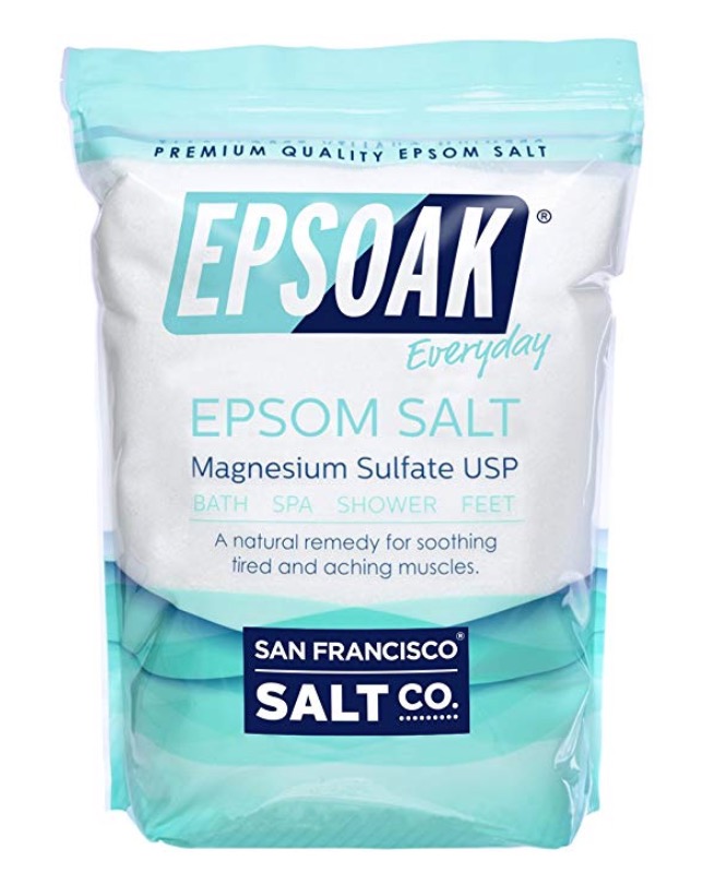 Epsom salts for baths + laundry softener