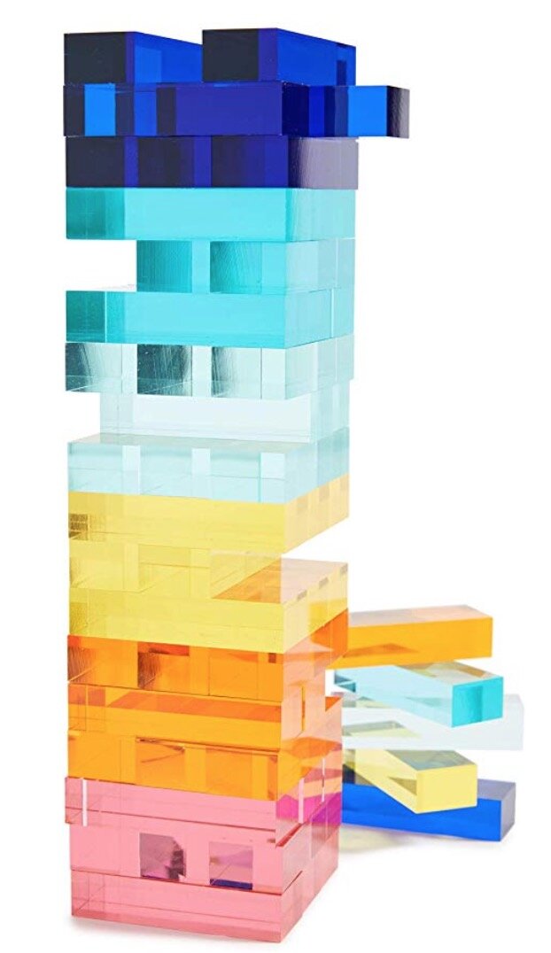 lucite jenga