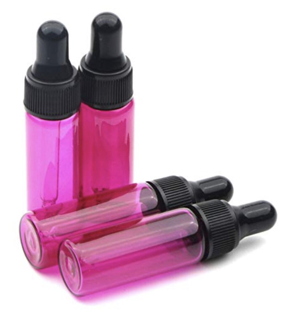 5ml pink vials with dropper