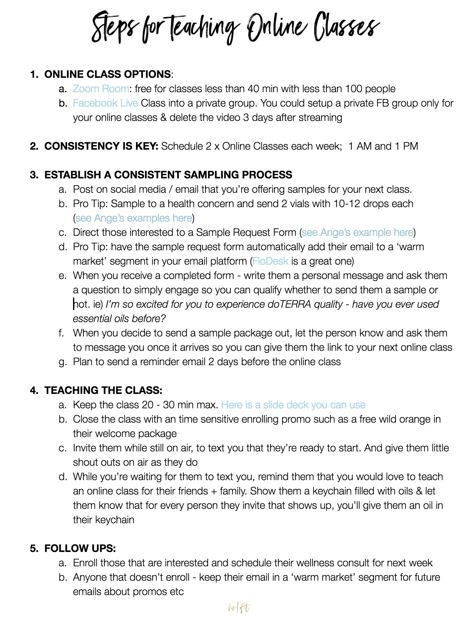 Teaching Online Classes