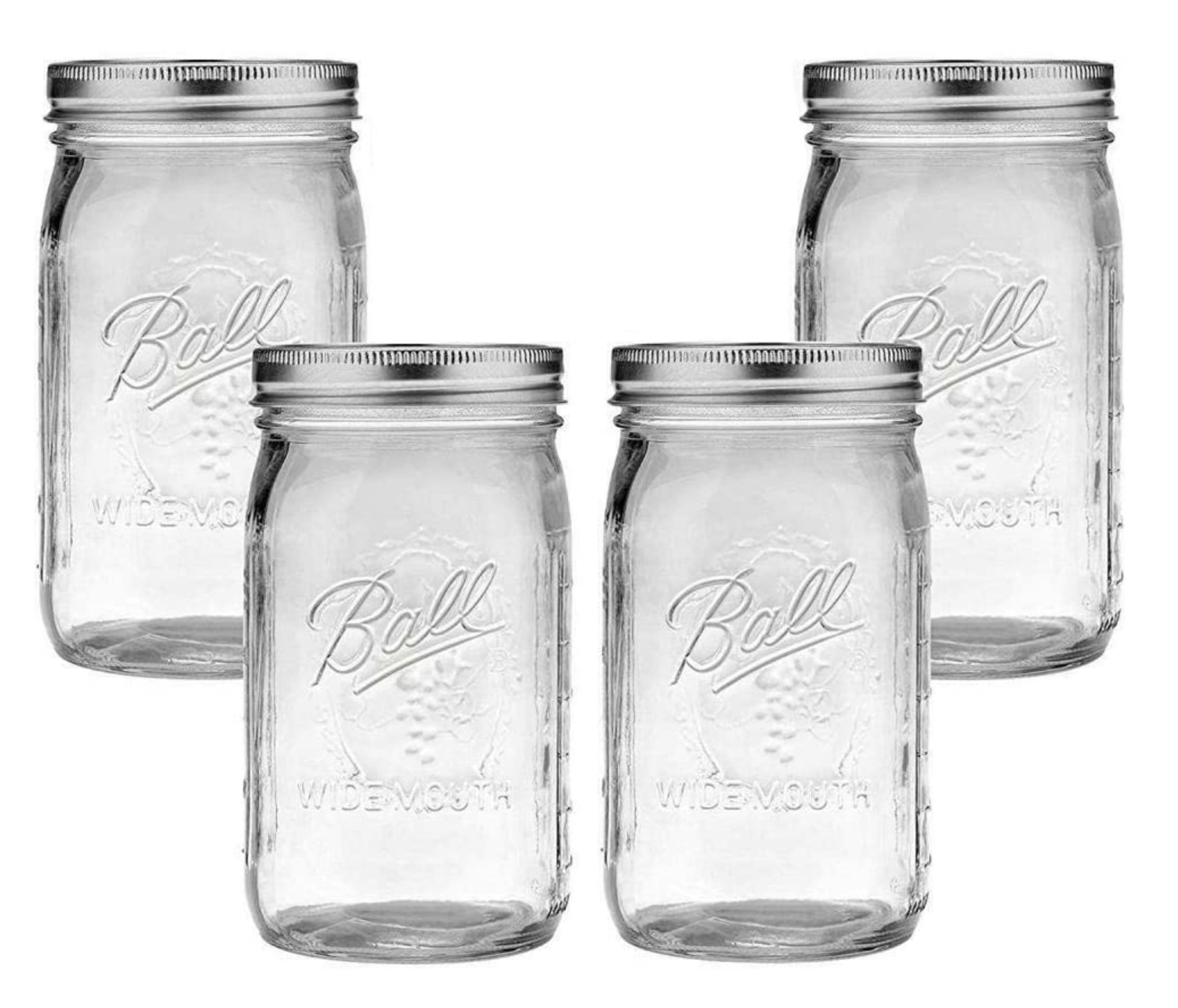 6 x 32oz wide mouth jars