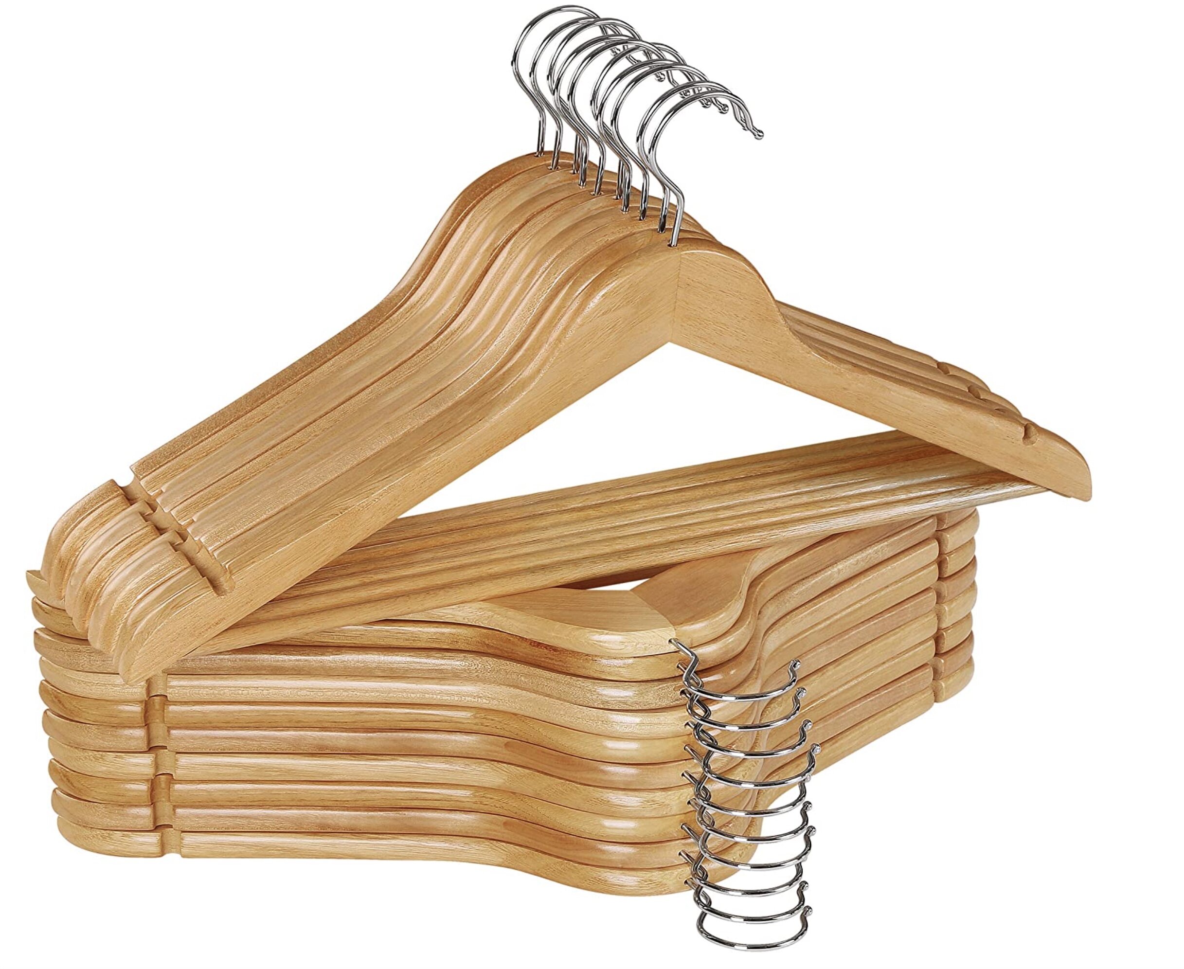 wood hangers 20pk