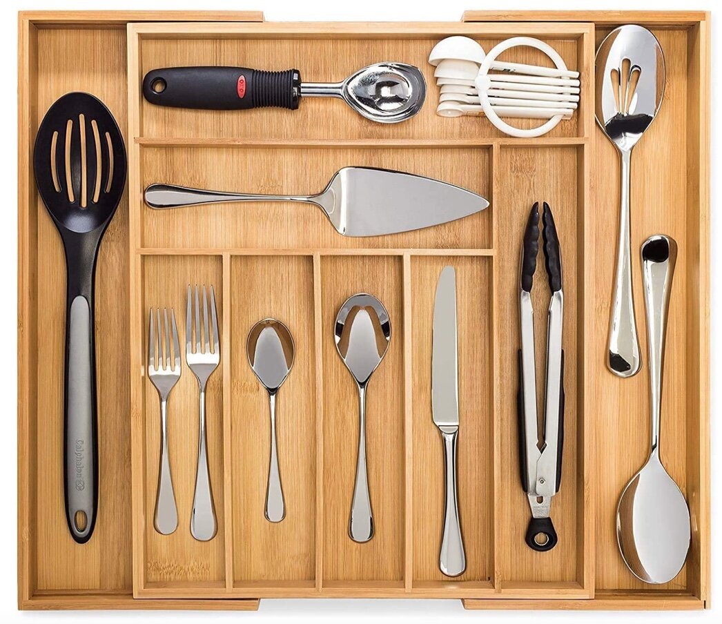 extendable cutlery tray