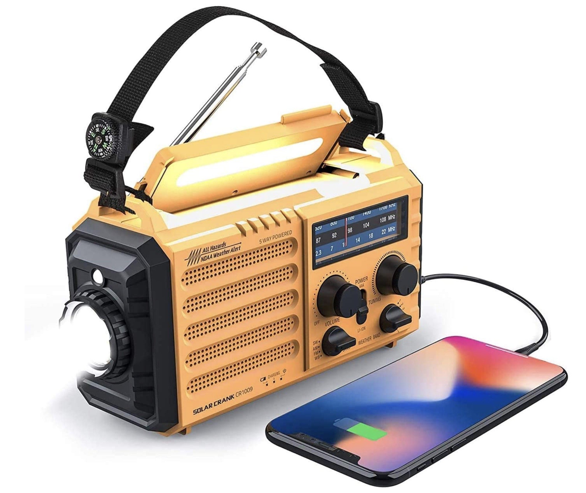 Solar powered radio