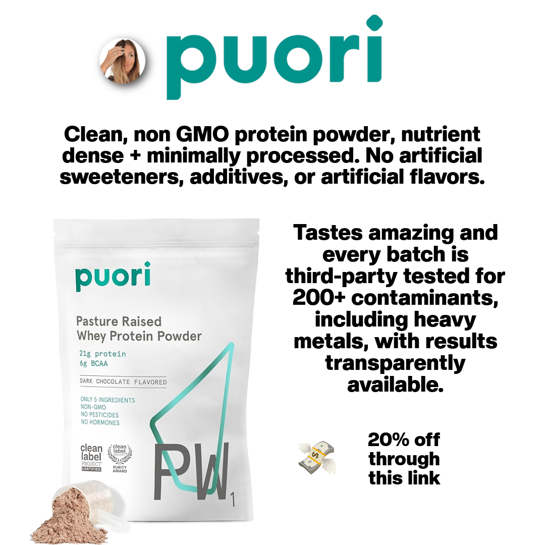 20% off Puori clean protein