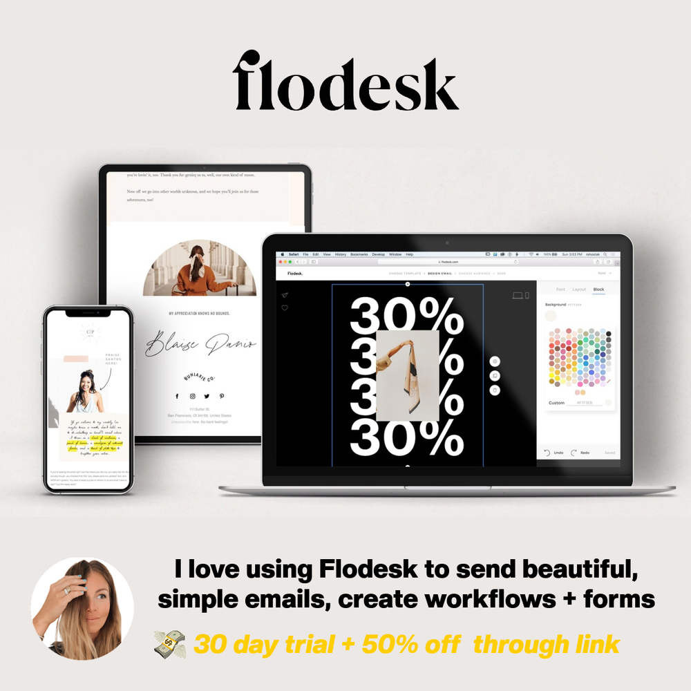 Free Trial &amp; 50% off Flodesk