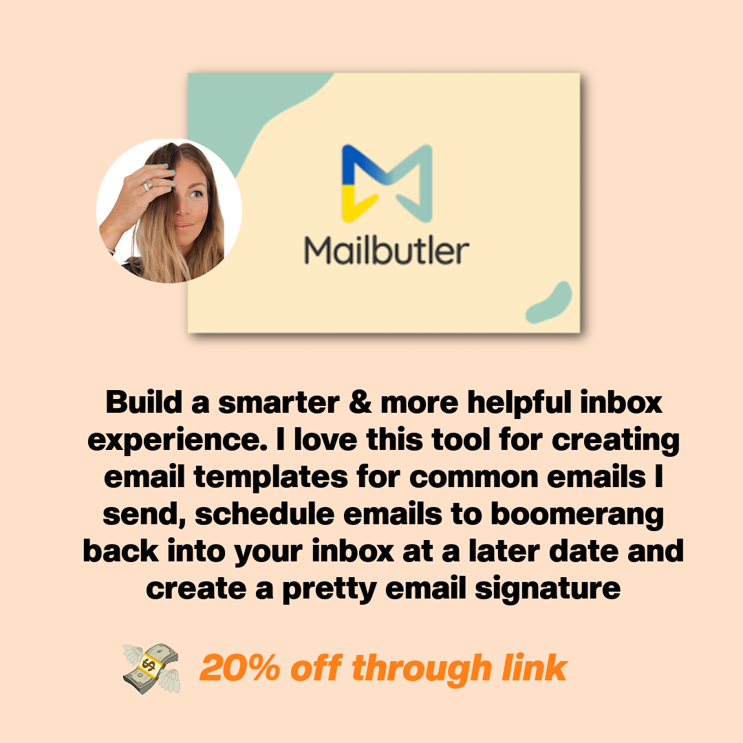 20% off Mailbutler