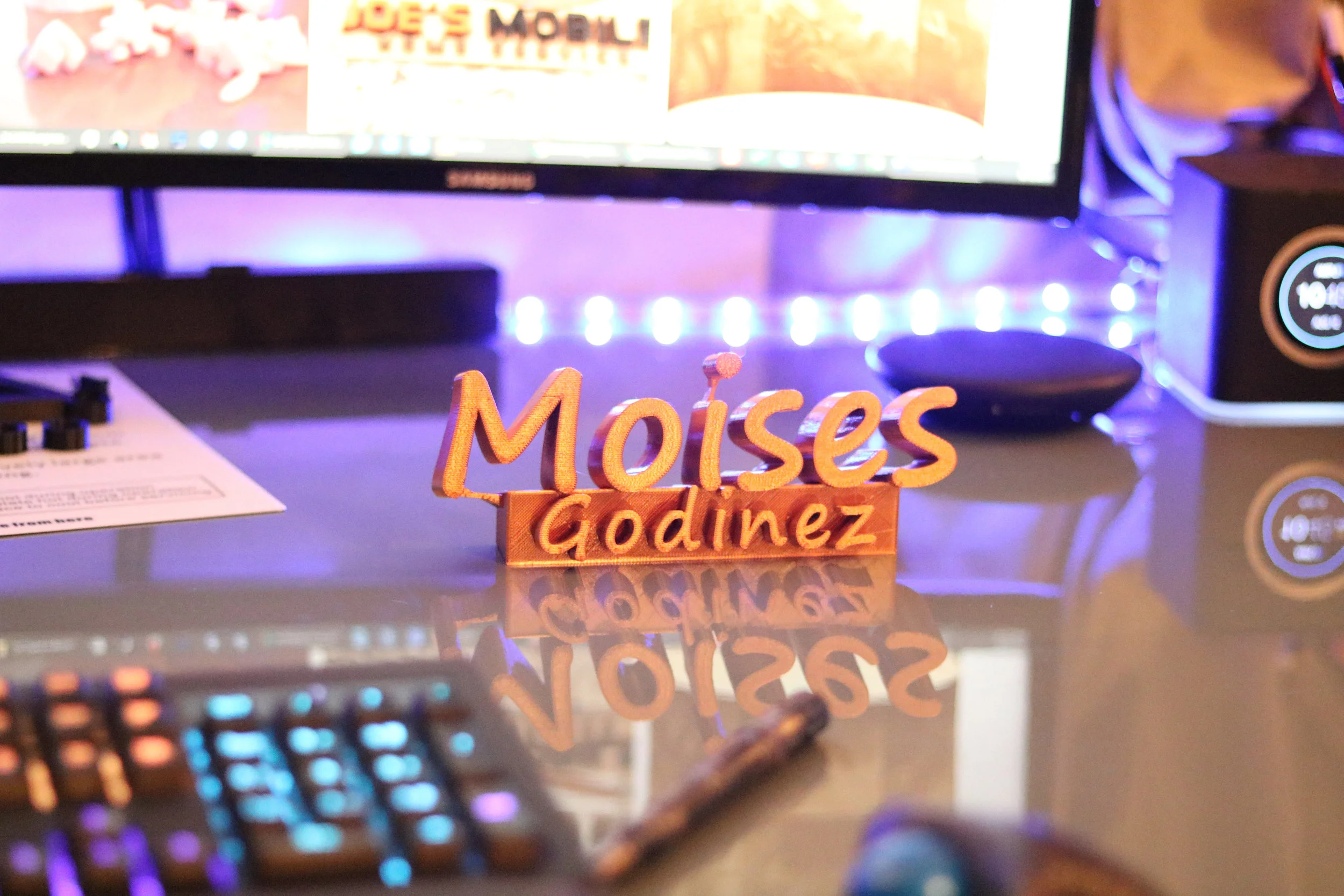 Arunita's 3D Desk Name Plaque - Personalized