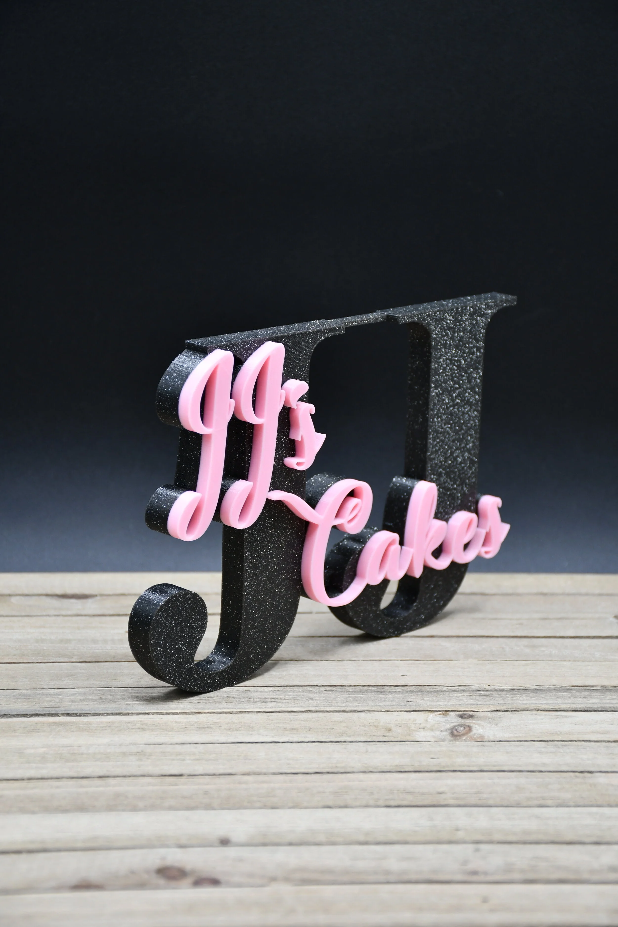 Zacarias Engineering 3D Printed Monogram Gilttery Black & Pink ZE2019P0600 2.JPG