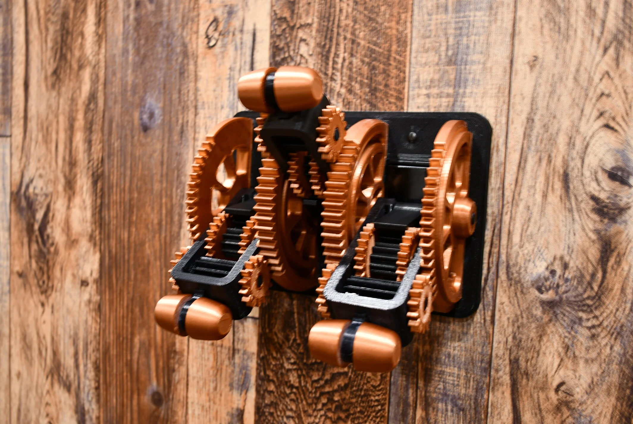 Switch　ライト Mechanical Spur Geared Steampunk Triple Rocker Light Switch