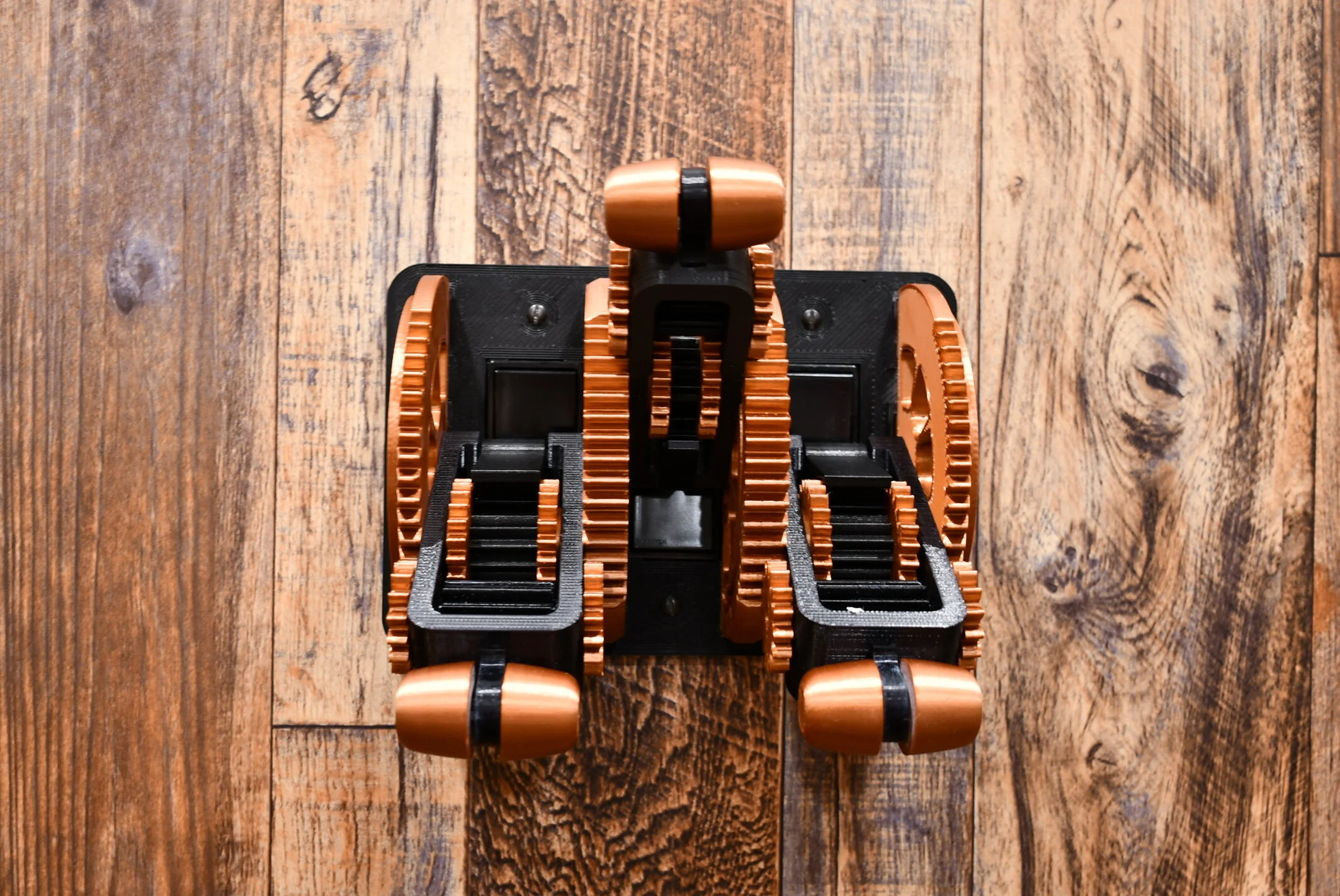 Switch　ライト Mechanical Spur Geared Steampunk Triple Rocker Light Switch