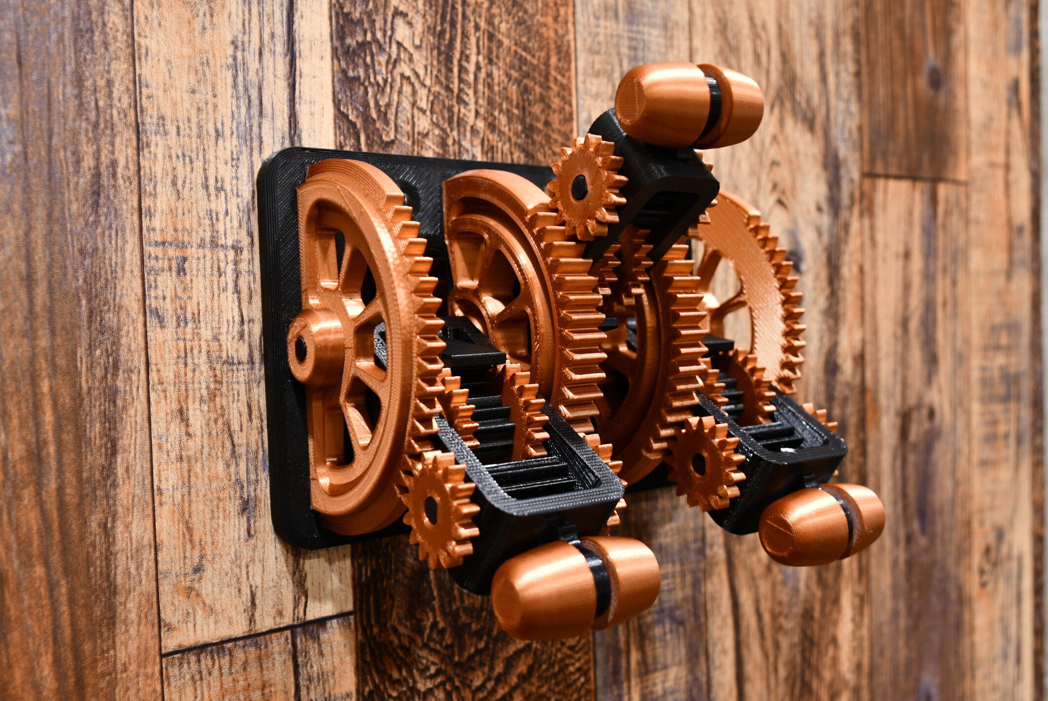 mikrofon dybt Rejse Mechanical Spur Geared Steampunk Triple Rocker Light Switch Assembly™ / 25  Gears, 3 Levers, 2-Piece Handles and Cover / 3D Printed Light Switch —  Zacarias Engineering
