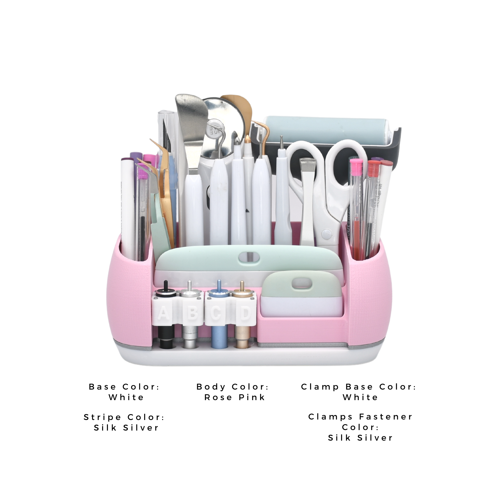 Organizer for Cricut Tools and Accessories Blade Holder Caddy,Tool Holder and Blade Caddy for Cricut Tools Organizer (Pink)
