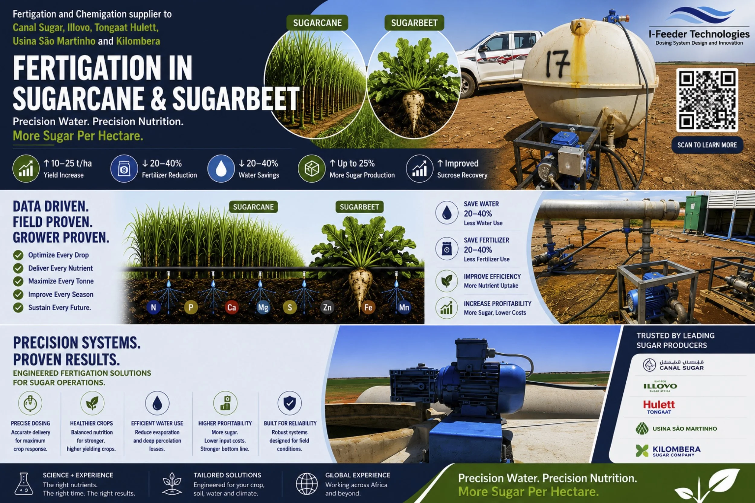 Sugarbeet, Sugarcane &amp; Fertigation: Unlocking Yield, Sugar Recovery and Water Efficiency
