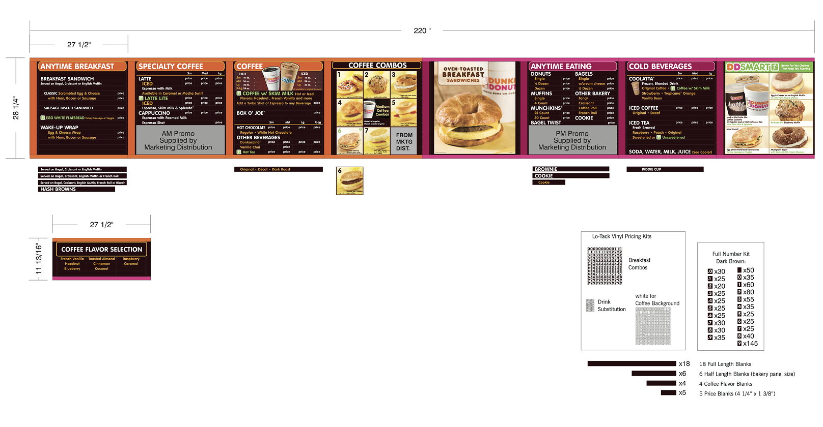 Static Menuboard Variation. Circa 2010-2011