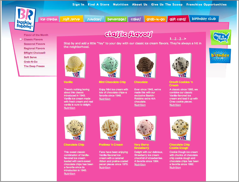 Legacy Category Page.
