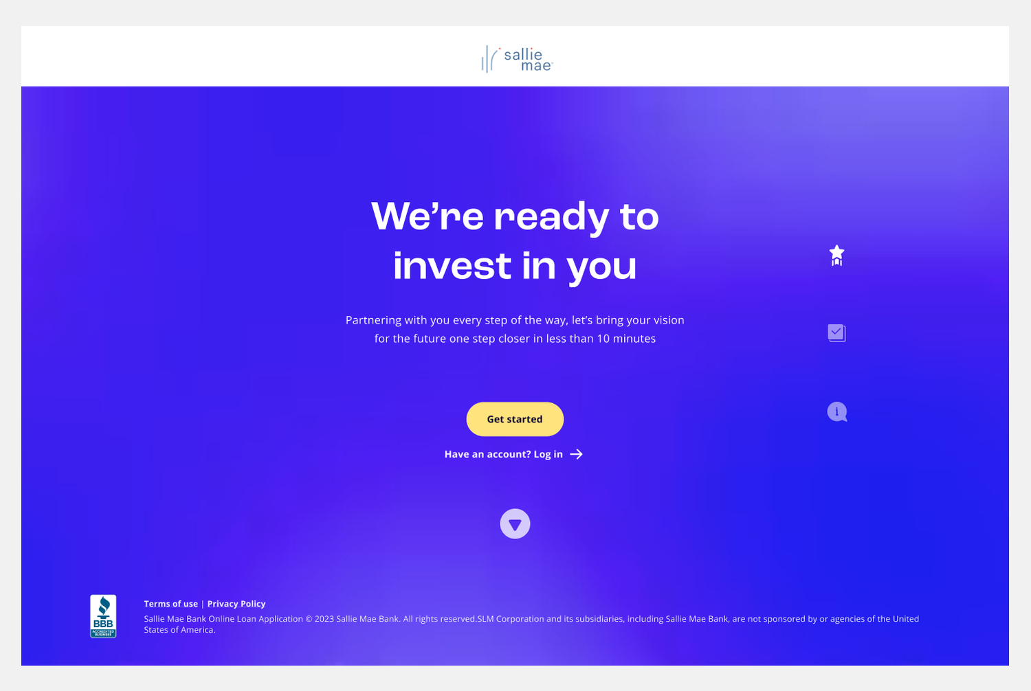 Redesigned Page. Featuring a persistent call-to-action, subtle animation, and modern interactions.