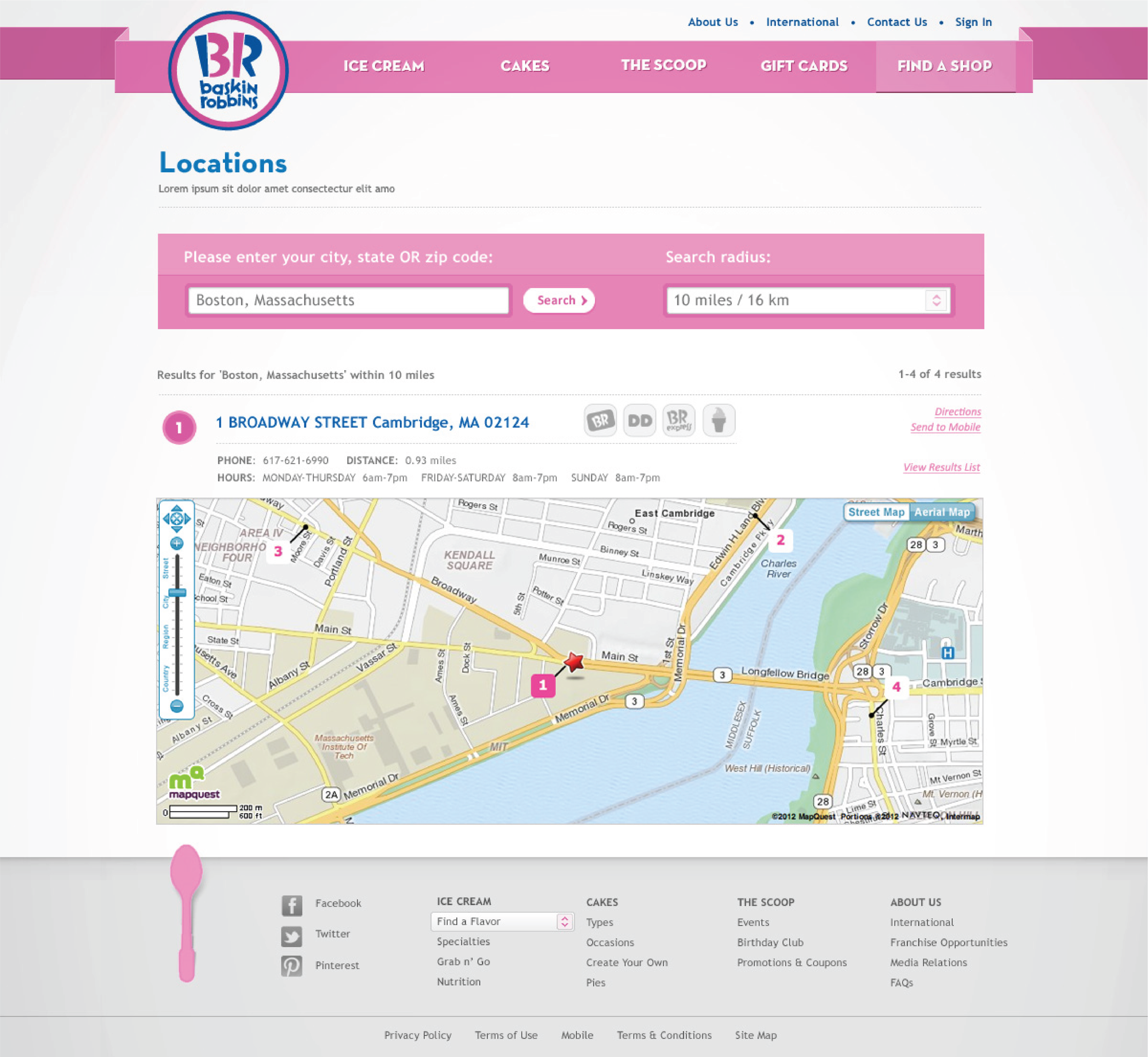 Store Locator Redesign. 