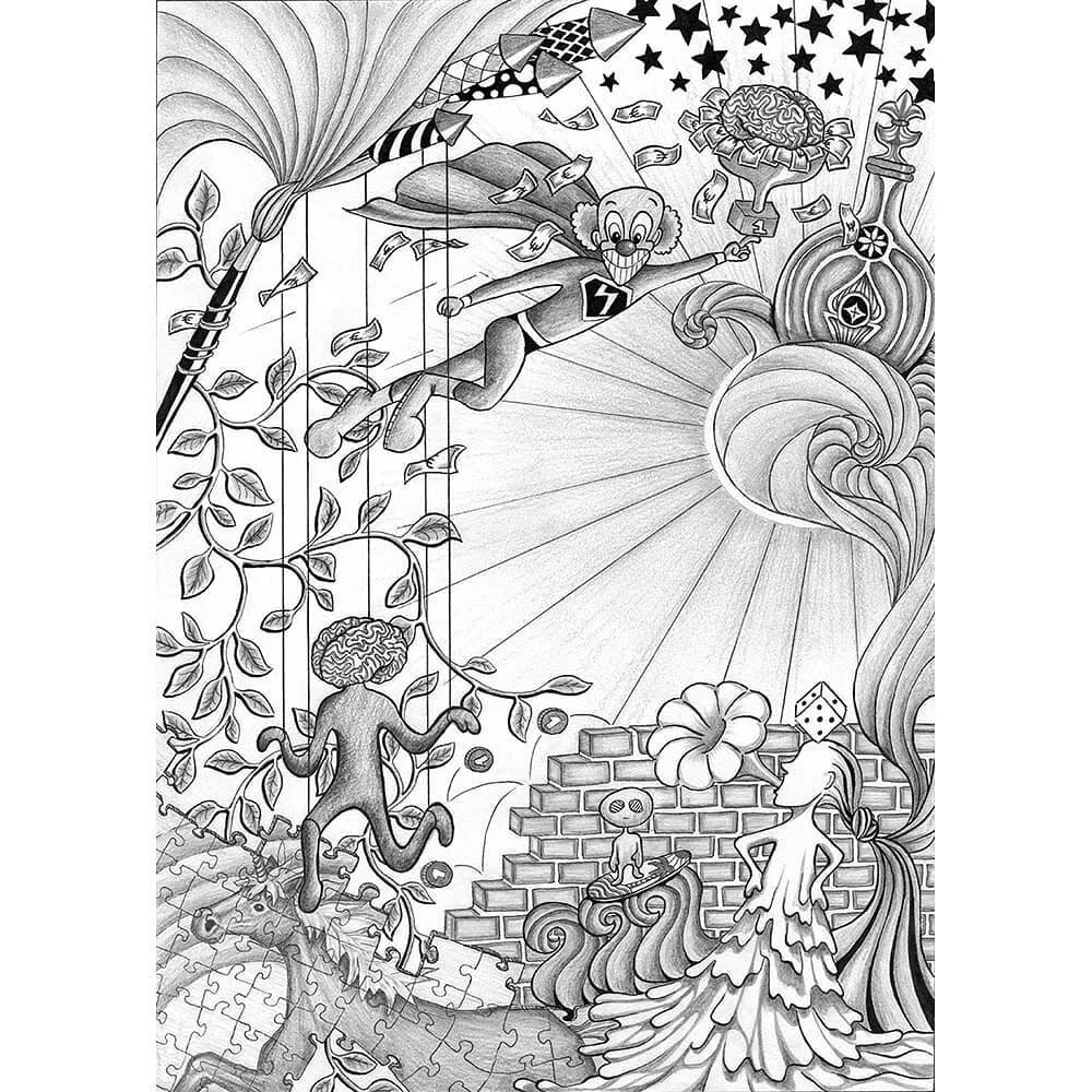 Kansikuva yst&auml;v&auml;n @hannaaja_ v&auml;it&ouml;skirjaan!
.
Made a cover for a friend's dissertation!
.
Ink and pencil on ~A4 paper.
.
#v&auml;it&ouml;s #kansikuva #v&auml;it&ouml;skirja #piirustus #turunyliopisto #dissertation #cover #bookcove
