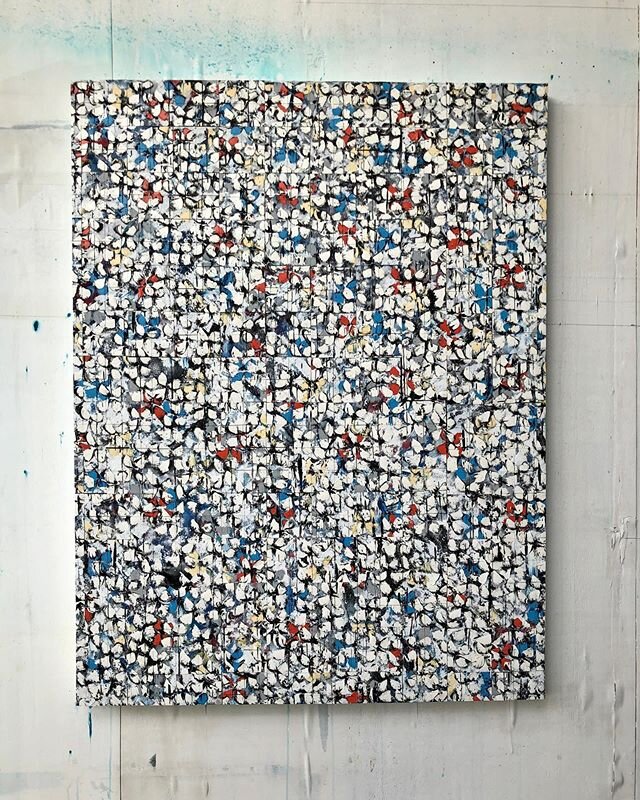 42x55 in mosaic 
Oil on canvas, cut and mounted on canvas over board.
&mdash;&mdash;&mdash;&mdash;&mdash;&mdash;&mdash;&mdash;&mdash;&mdash;&mdash;&mdash;&mdash;&mdash;&mdash;
#caribbeanart#nevis#mosaic#mosaicart#oilpainting#impasto#flowerpainting#pu