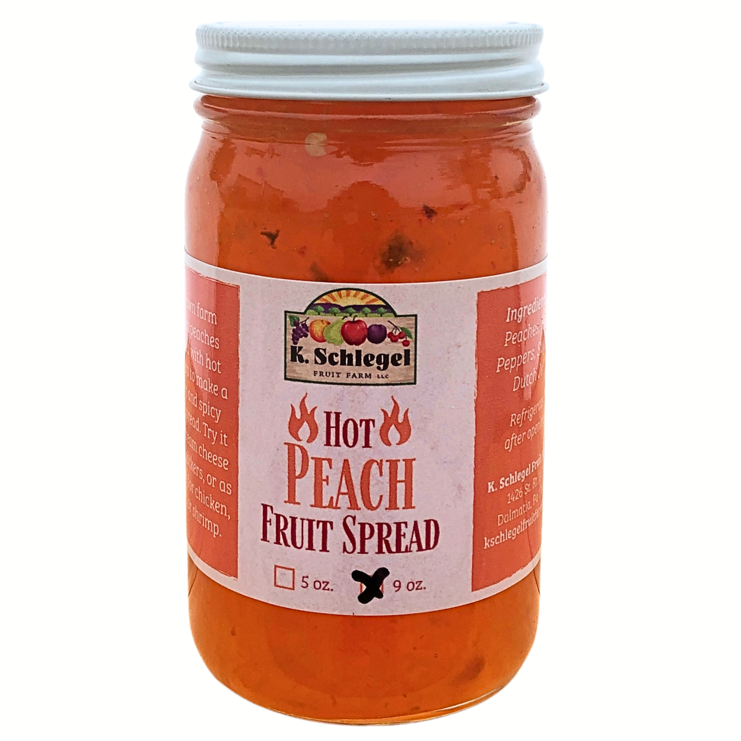 Hot Peach Fruit Spread (Jam)