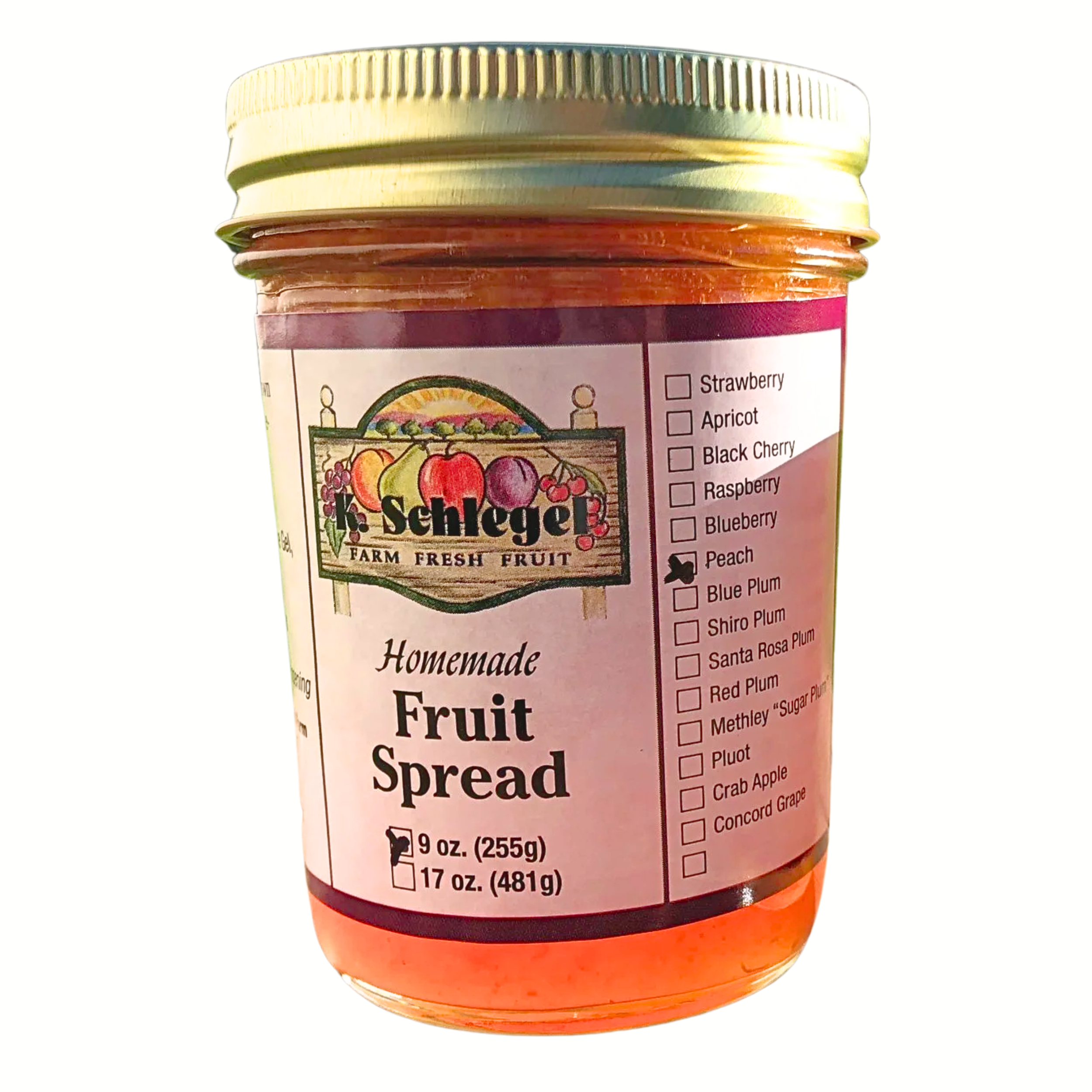 9 oz Peach Fruit Spread.png