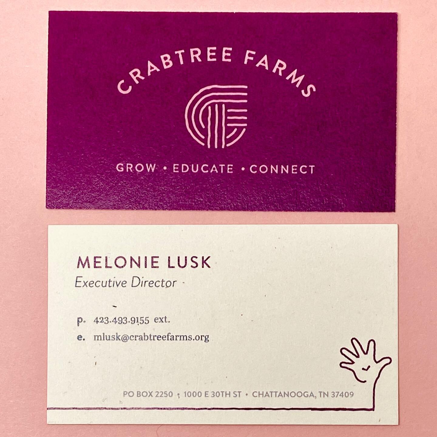 Todays #wpspotlight is ours friends over at @crabtreefarms&rsquo;s lovely business card. Printed 4/4 on #frenchpaper #speckletone #starchwhite. We&rsquo;ve been printing a lot of business cards lately, it&rsquo;s so nice to think about  p h y s i c a