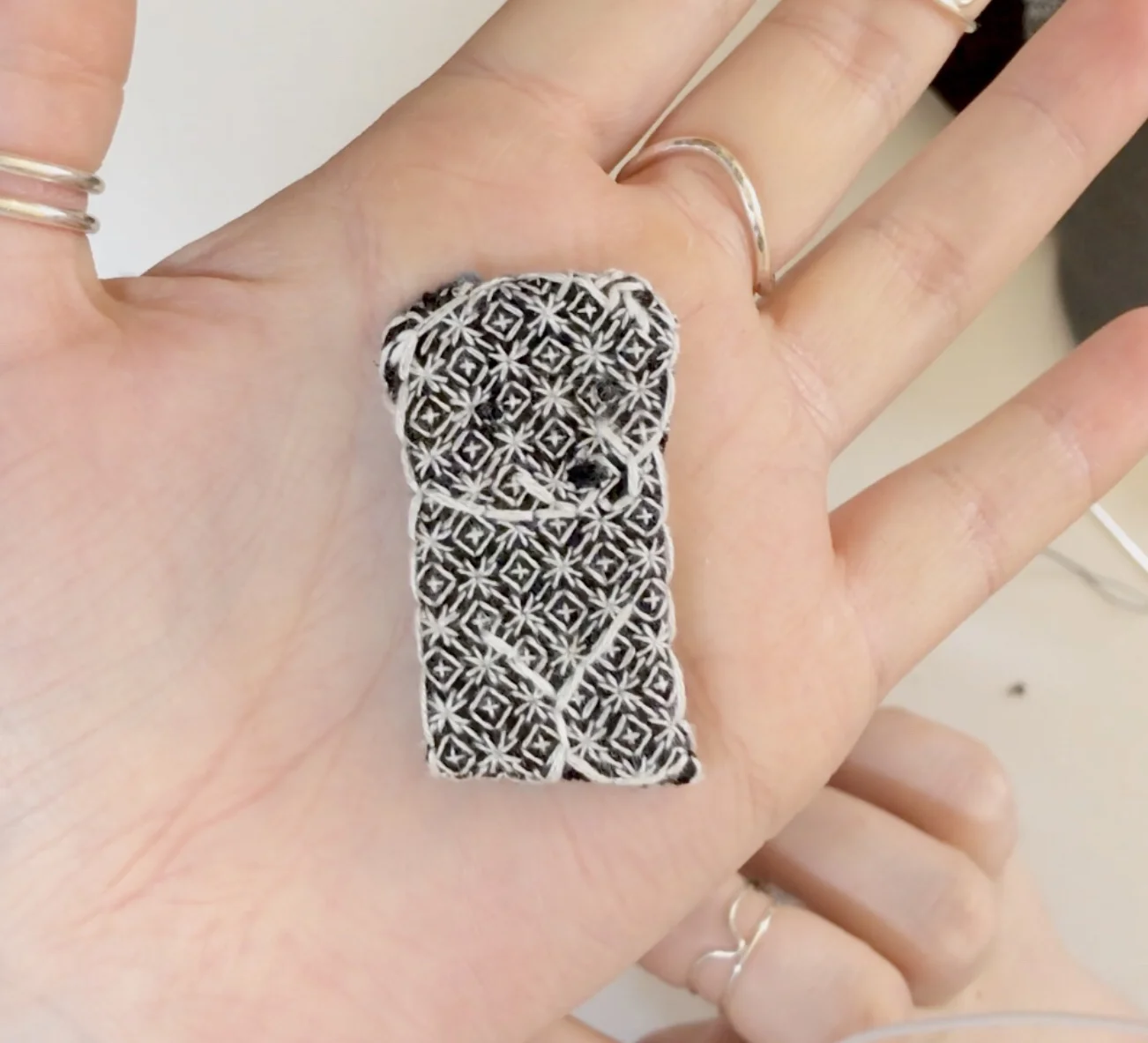 Making your embroidery into a patch!