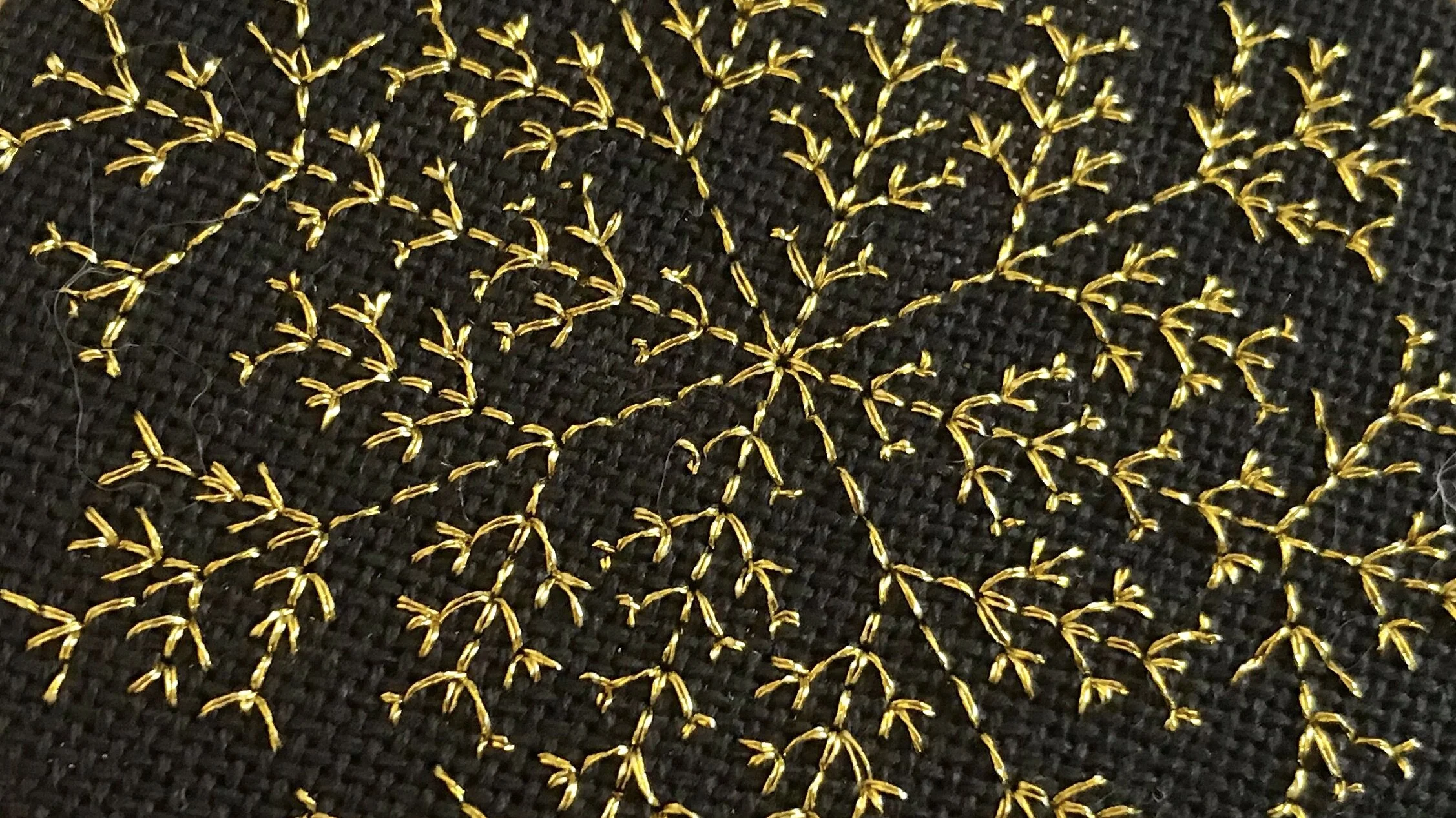 The best advice I have on stitching with metallic threads