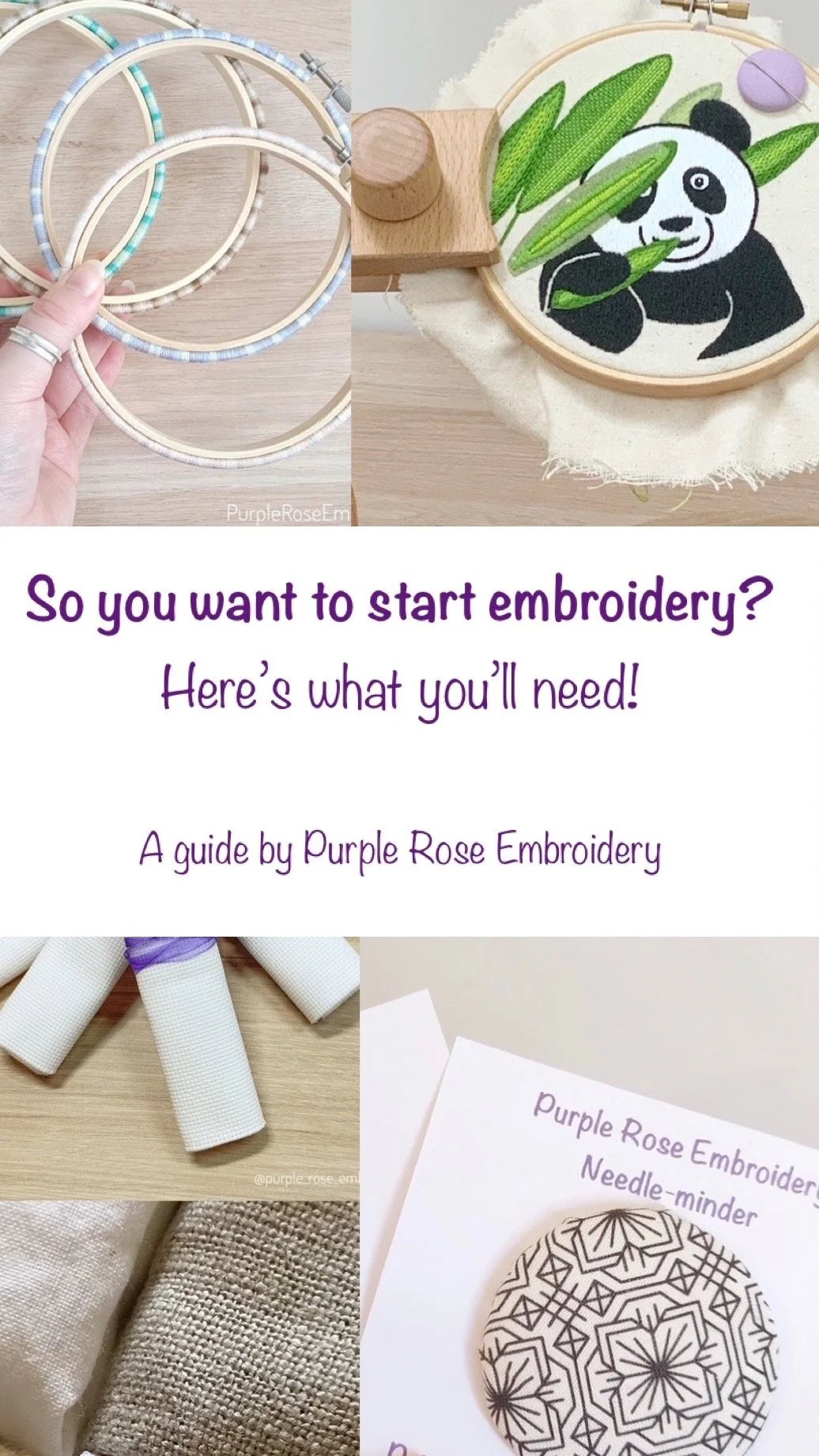 Thinking of starting embroidery? Here's what you'll need!
