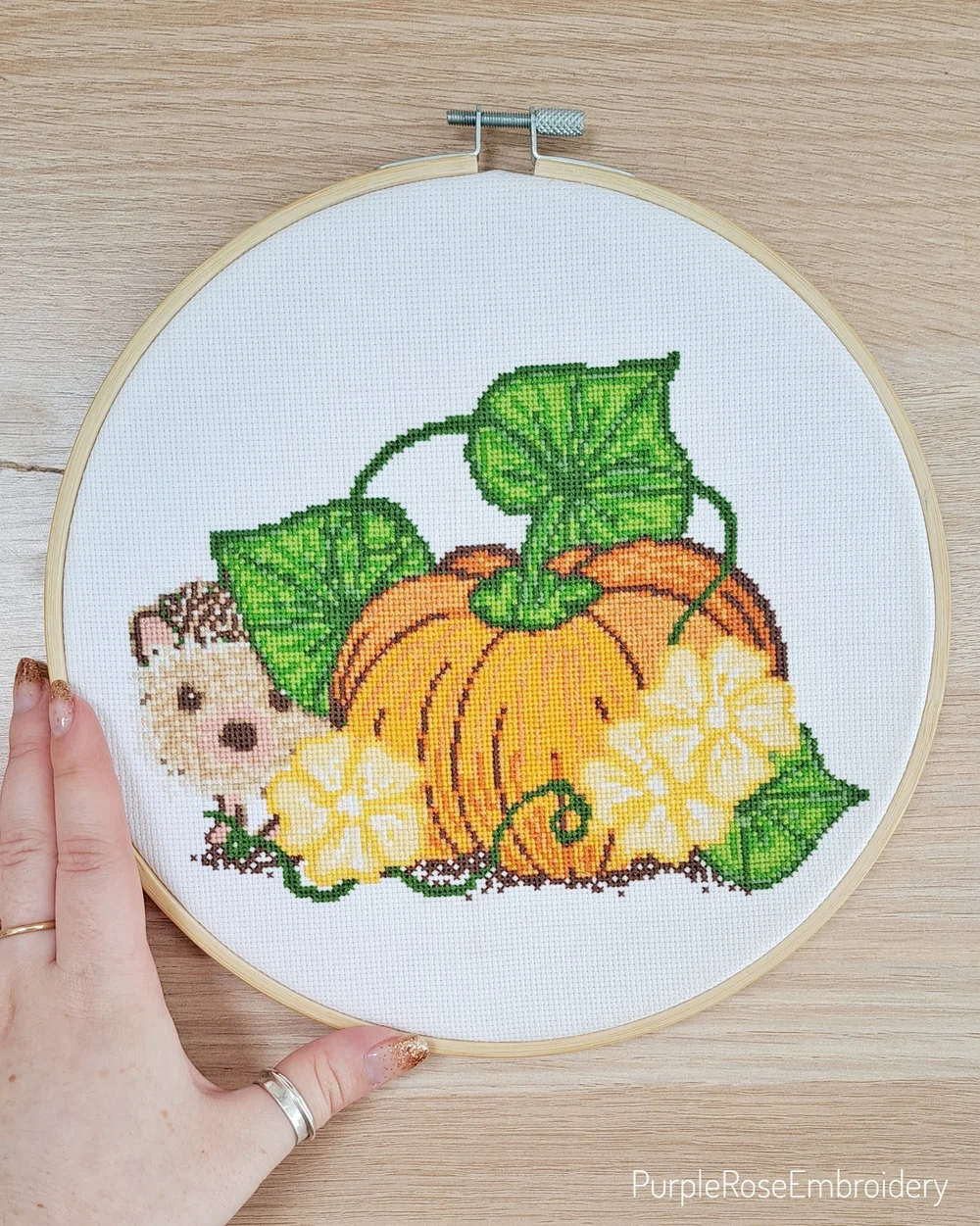 Prickles the Hedgehog Cross Stitch PDF Pattern Download — Purple Rose Embroidery lucie-heaton-cross-stitch-designs-freebiefriday-i-m-delighted-to-share-with-you-this-beautiful-autumn-hedgehog-as-a-freebie-just-click-the-link-below-and-download-it-no-need-to-pop