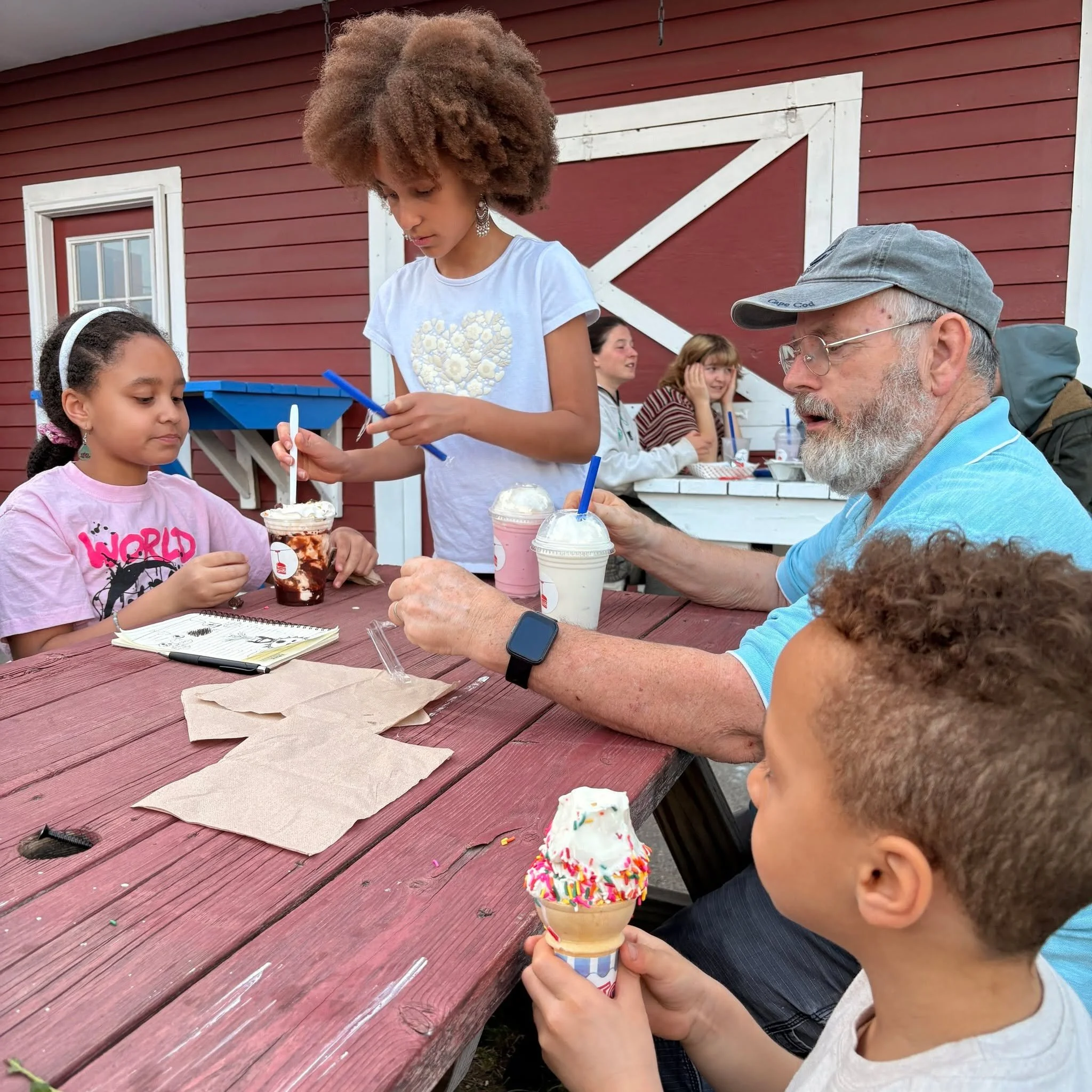 Ice cream celebration after the spring concert!