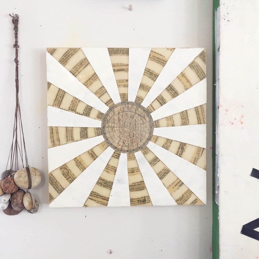 Encaustic on wood panel 12x12"