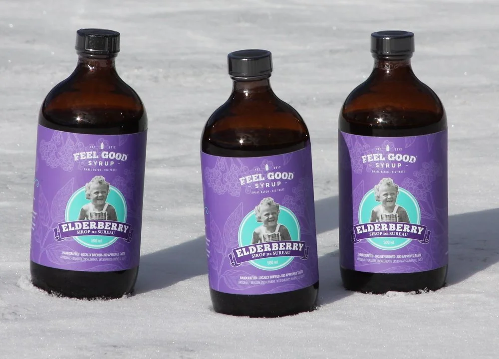 My mission is to offer a delicious, versatile, freshly brewed elderberry syrup using only real ingredients that are loaded with goodness. – Catalina, founder of Feel Good Syrup.