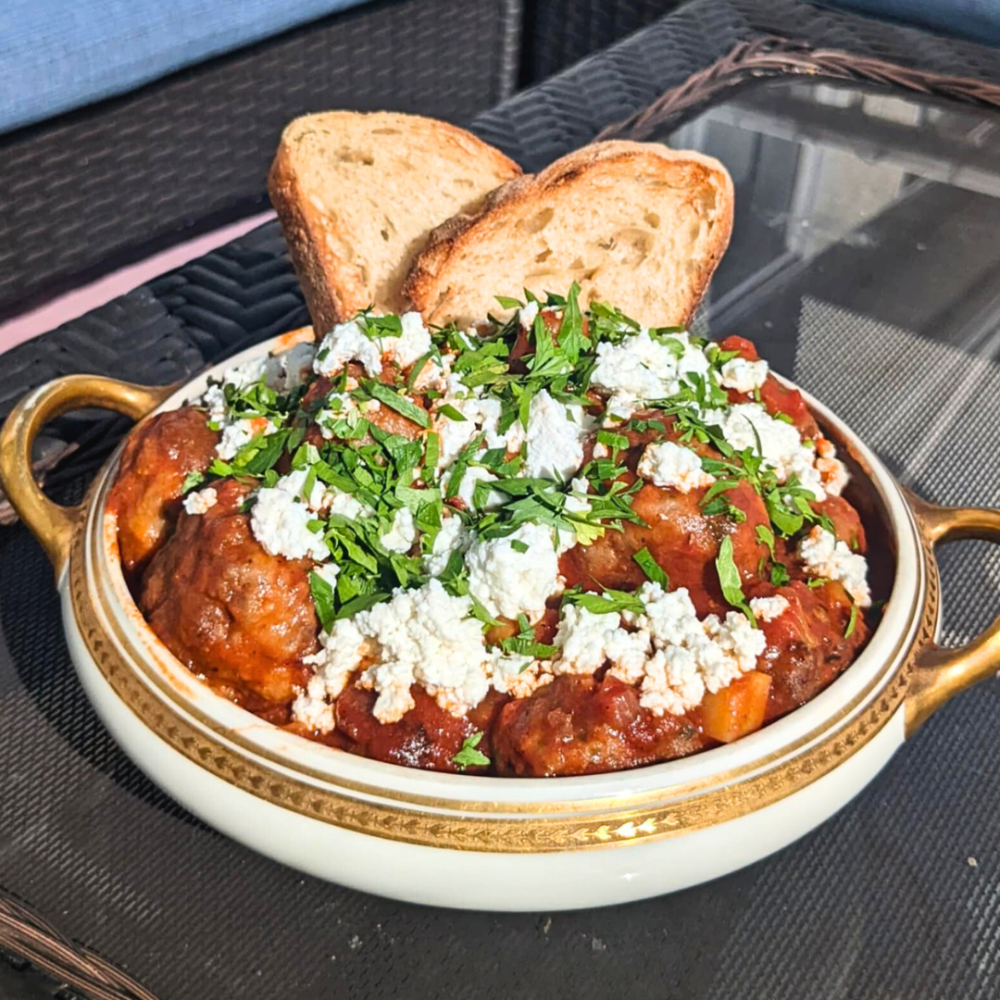 Albondigas with Fresh Buffalo-Milk Queso Fresco