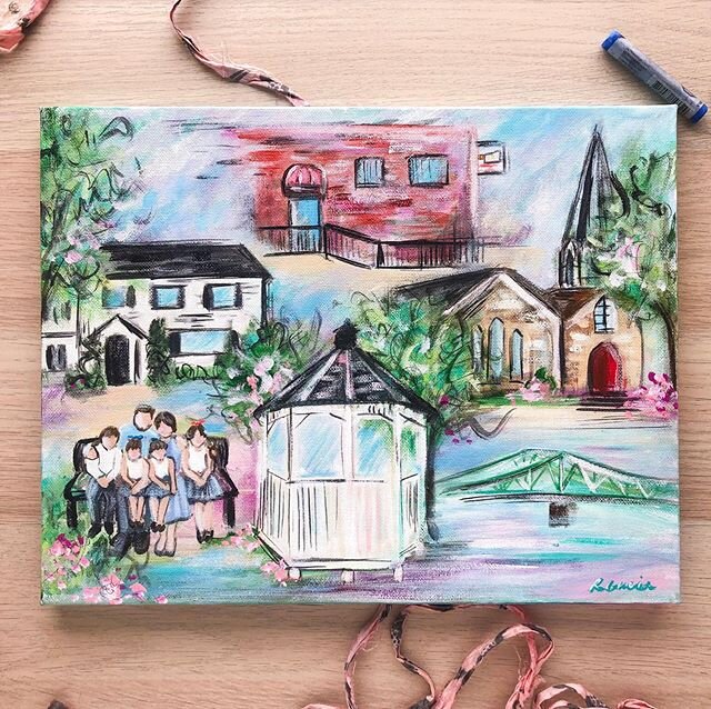 I love getting to paint my little town and tiny bit more each and every time I get to do it!
&bull;
Commissioned for a family as a going away present so they could always remember their time here!
&bull;
#sewickleypa #commission #sewickley #explorese