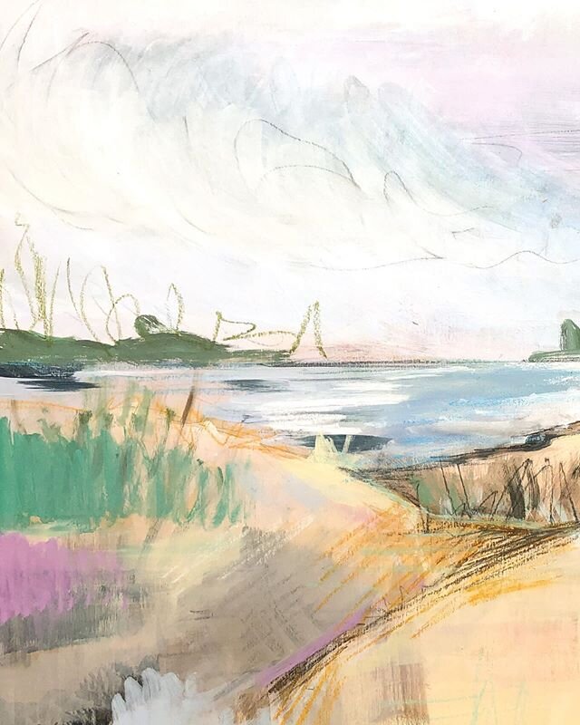 Swipe to see the rest of my latest painting!
&bull;
I&rsquo;ve been having so much fun with landscapes and researching new places that I&rsquo;m really getting the itch to travel!
&bull;
Is anyone still able to take their summer vacation and if so wh