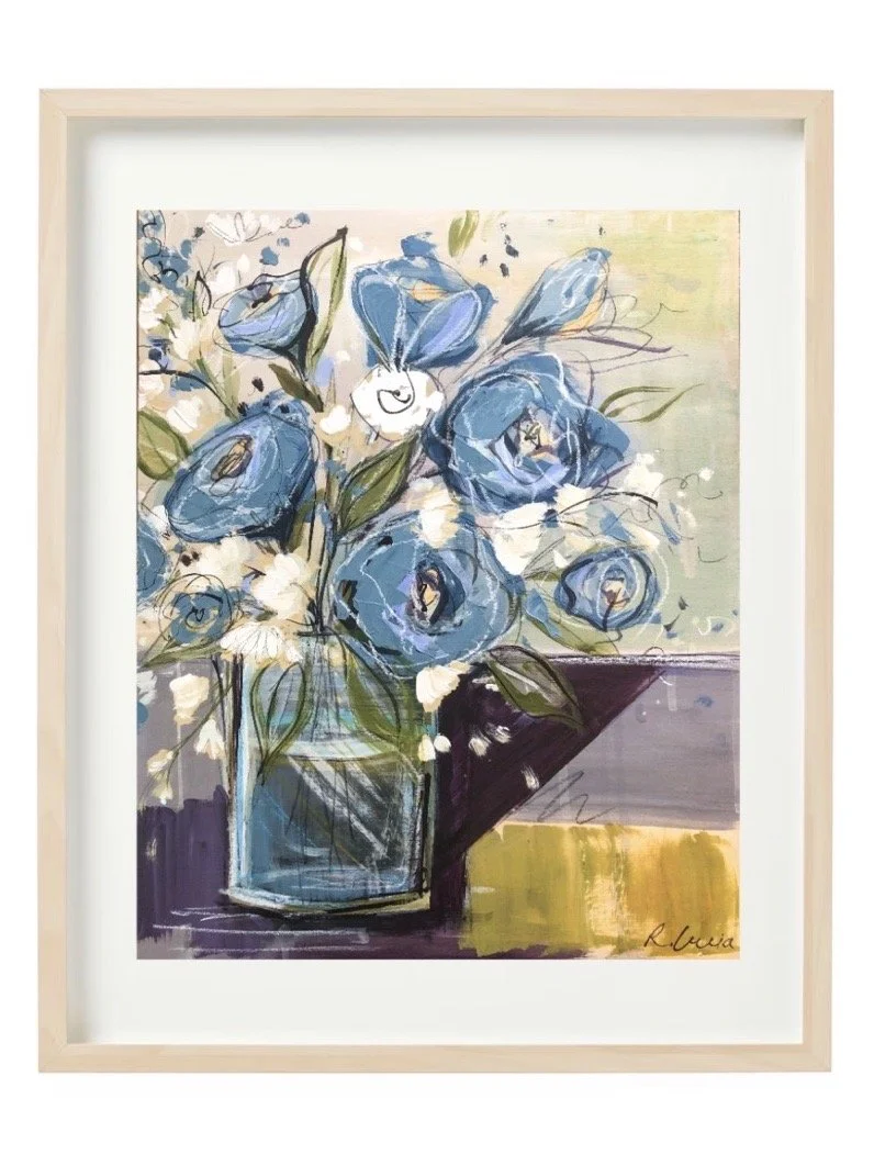 "A Vase of Blues" PRINT