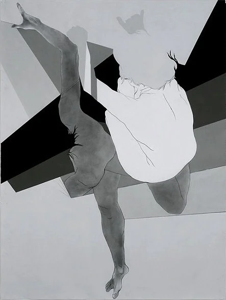 section 7. acrylic and graphite on paper. 2009. 38" x 50"