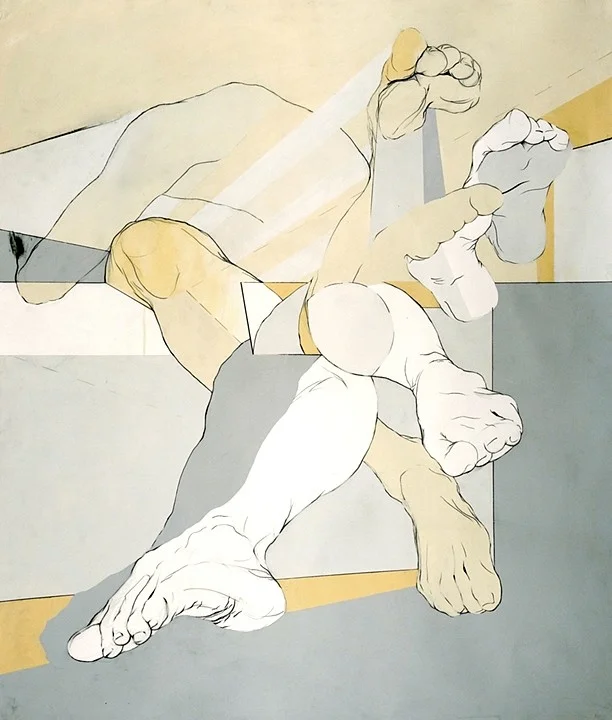 exit. acrylic and graphite on paper. 2010. 39" x 47"