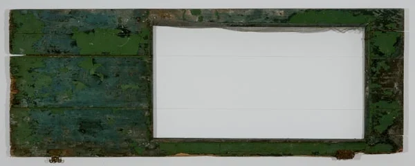 plan #1. altered found object, wire, graphite. 2009. 72" x 26" x 2.5"