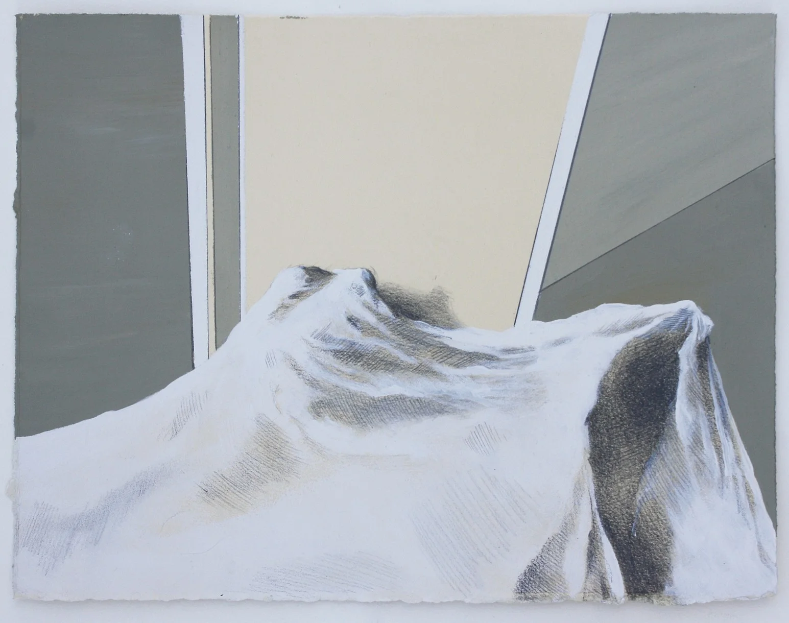 range #3. acrylic and graphite on paper. 2016. 10"x 8"