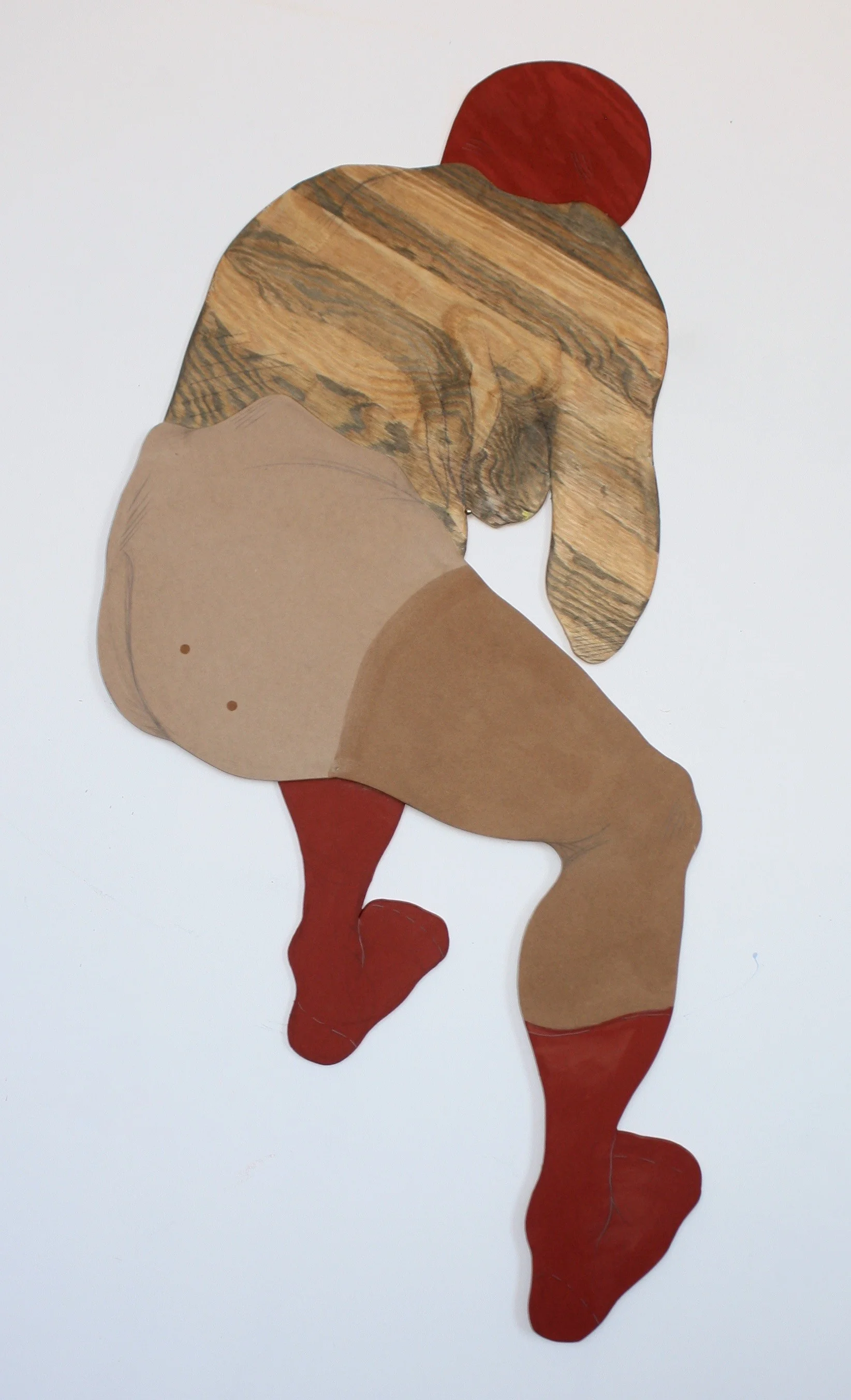 beached. acrylic, stain and graphite on wood. 2016.