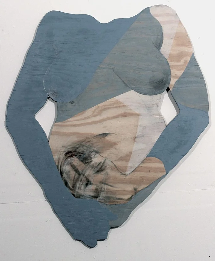 container. acrylic and graphite on wood. 2015. approx. 32" x 20"