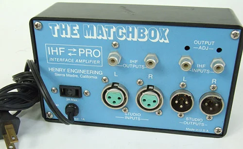 Henry Matchbox Consumer to pro matching interface
